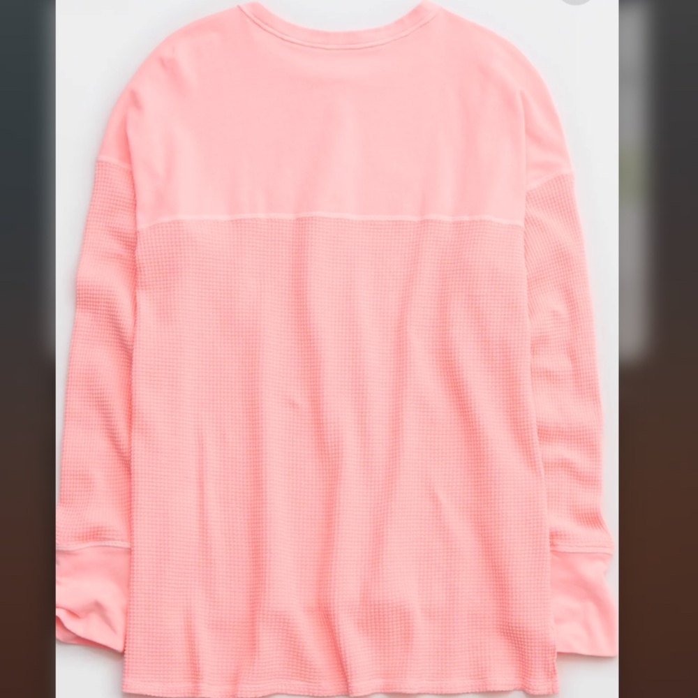 OFFLINE By Aerie Wow! Waffle Henley T-Shirt - Picture 2 of 3